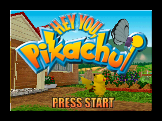 Hey You, Pikachu! (USA) Title Screen